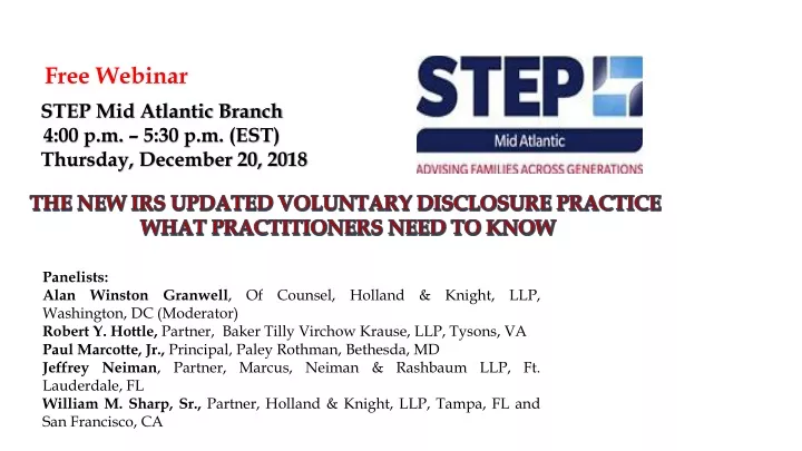 step mid atlantic branch