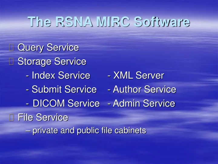 the rsna mirc software