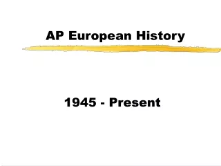 AP European History