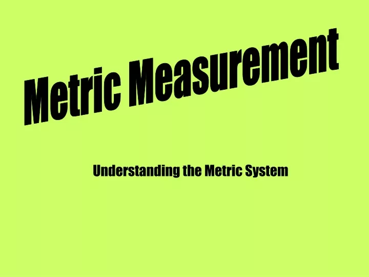 metric measurement