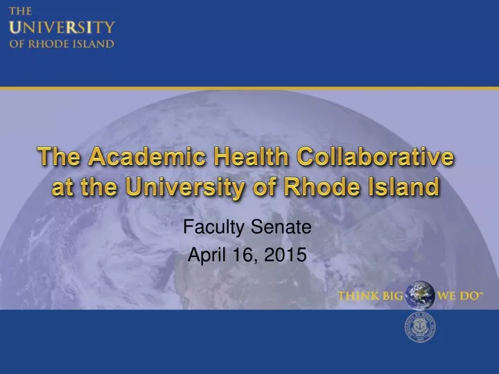 the academic health collaborative at the university of rhode island