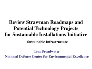 Sustainable Infrastructure