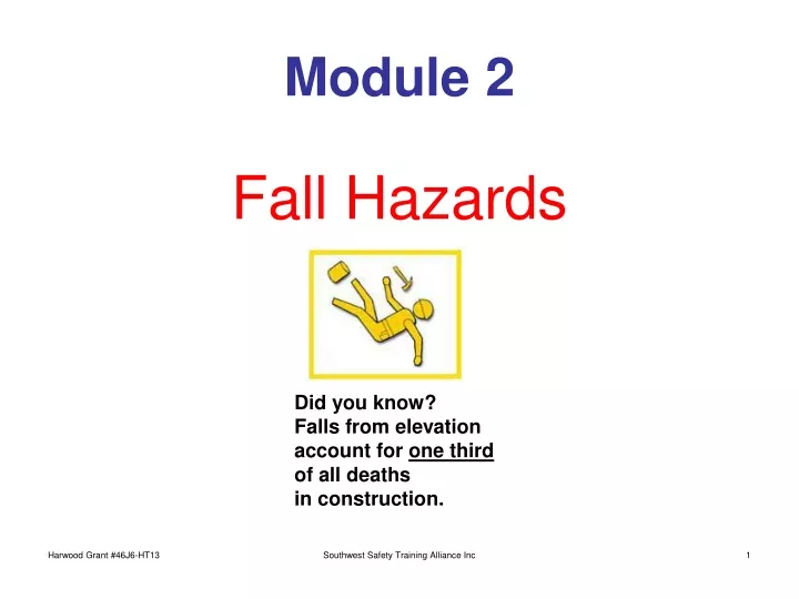 module 2 fall hazards