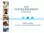 Interim Results & Strategy Review - Focus on Range, Value, Trust - slide 1