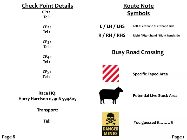 check point details