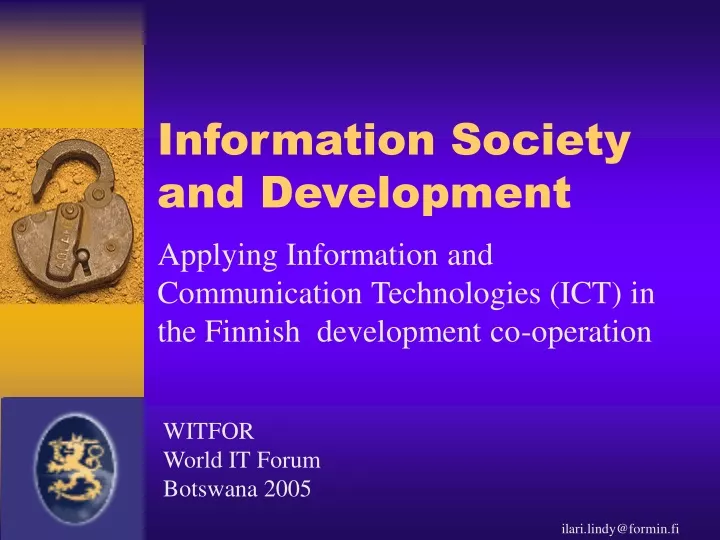 information society and development