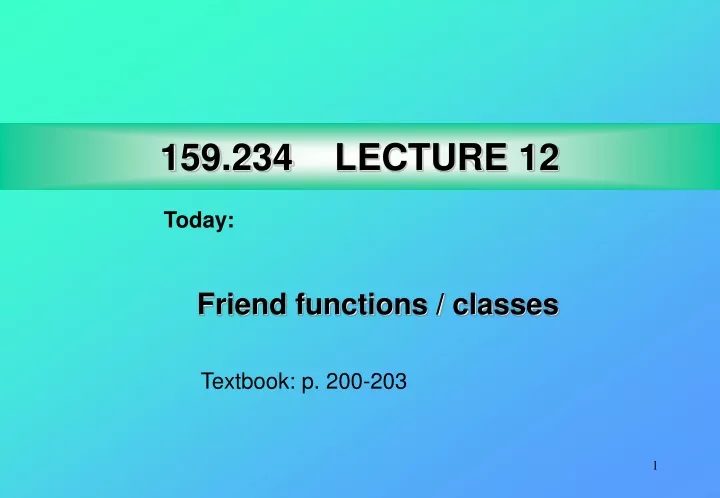 159 234 lecture 12