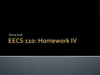 EECS 110: Homework IV