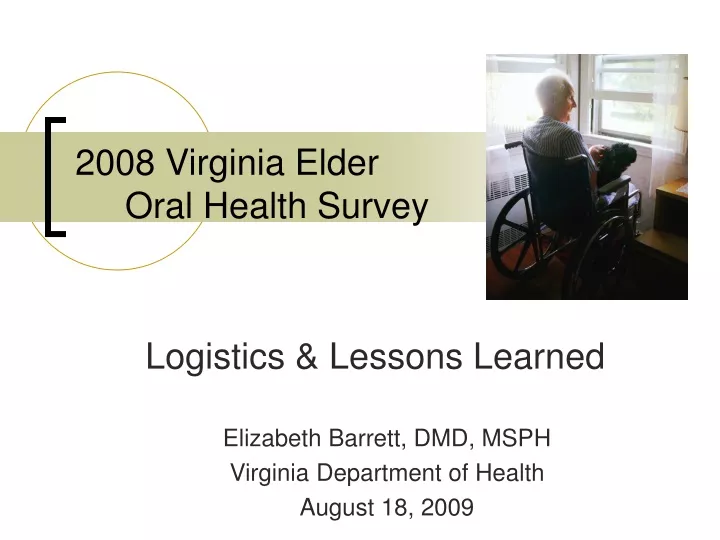 2008 virginia elder oral health survey