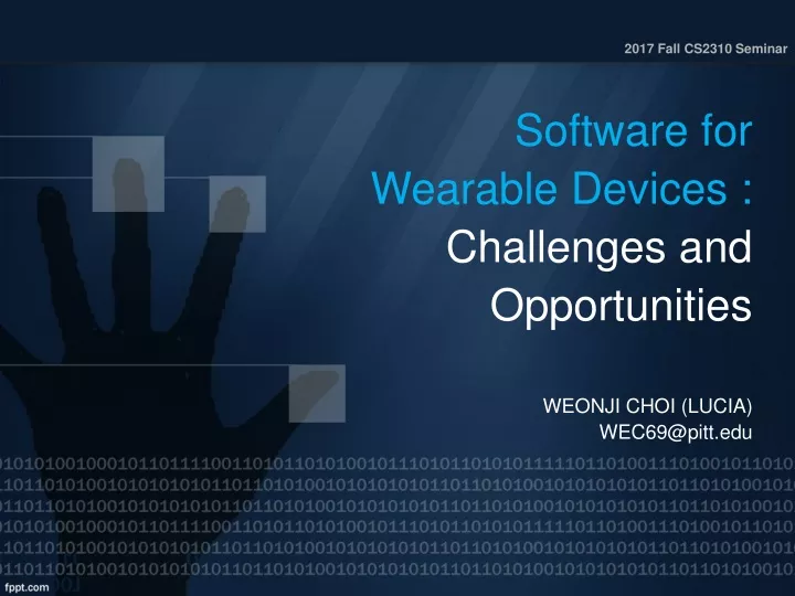 software for wearable devices challenges and opportunities