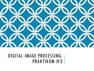 Digital Image Processing: praktikum #3