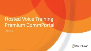 Hosted Voice Training Premium CommPortal