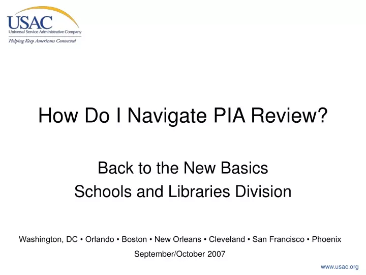 how do i navigate pia review