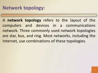 Network topology: