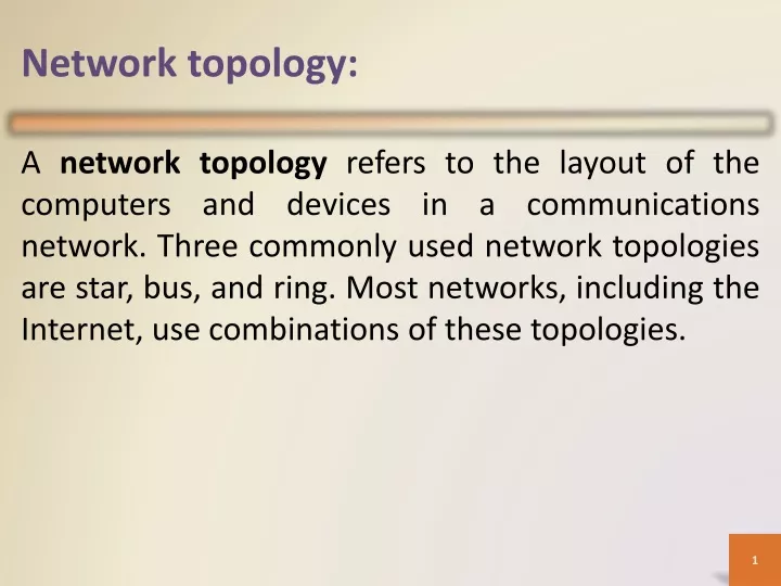 Wireless technology Network topology OSI - Model - ppt download