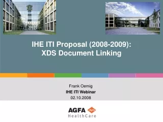 IHE ITI Proposal (2008-2009): XDS Document Linking