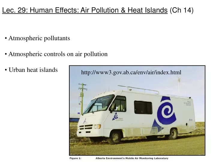 lec 29 human effects air pollution heat islands