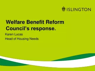 Welfare Benefit Reform Council’s response.