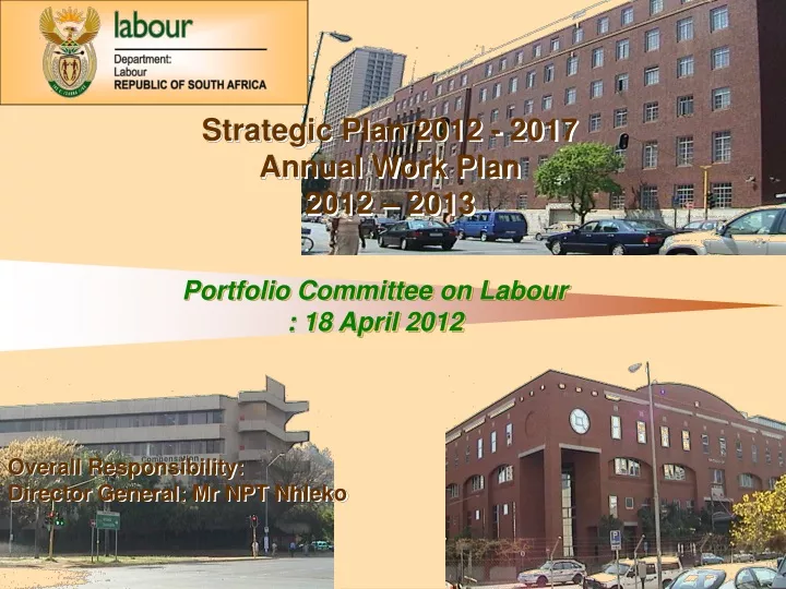 strategic plan 2012 2017 annual work plan 2012