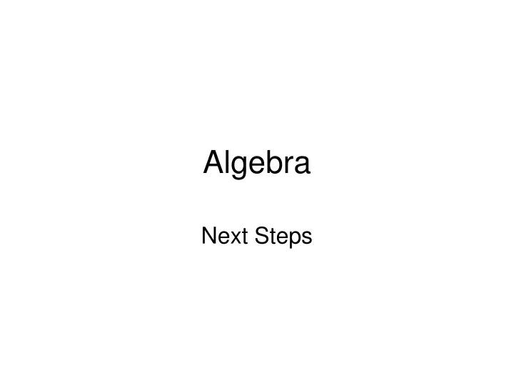 algebra