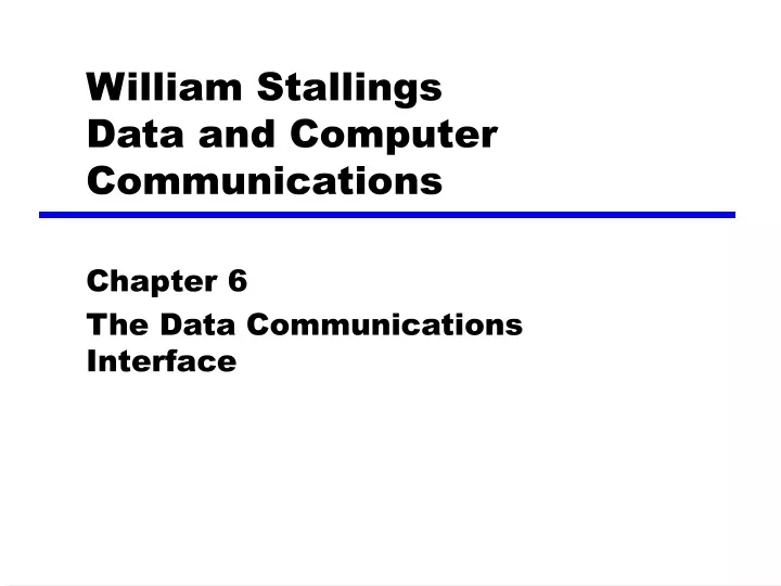 william stallings data and computer communications