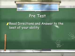 Pre Test