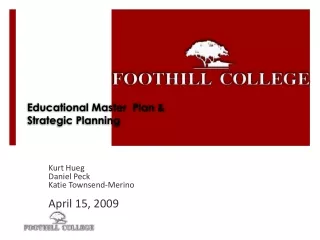 Educational Master  Plan &amp; Strategic Planning