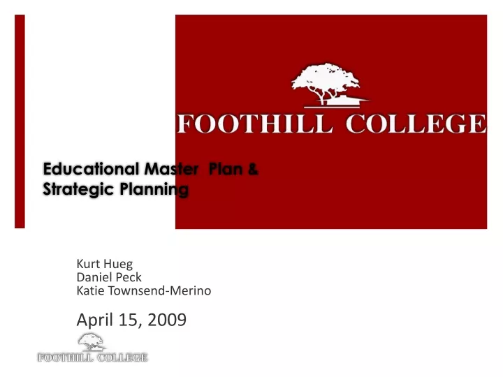 educational master plan strategic planning