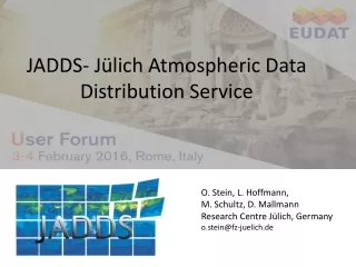 JADDS-  Jülich Atmospheric Data Distribution Service