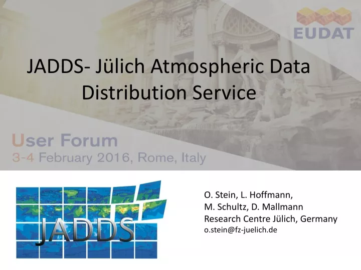 jadds j lich atmospheric data distribution service
