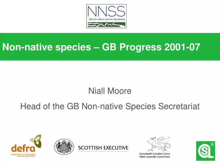 non native species gb progress 2001 07