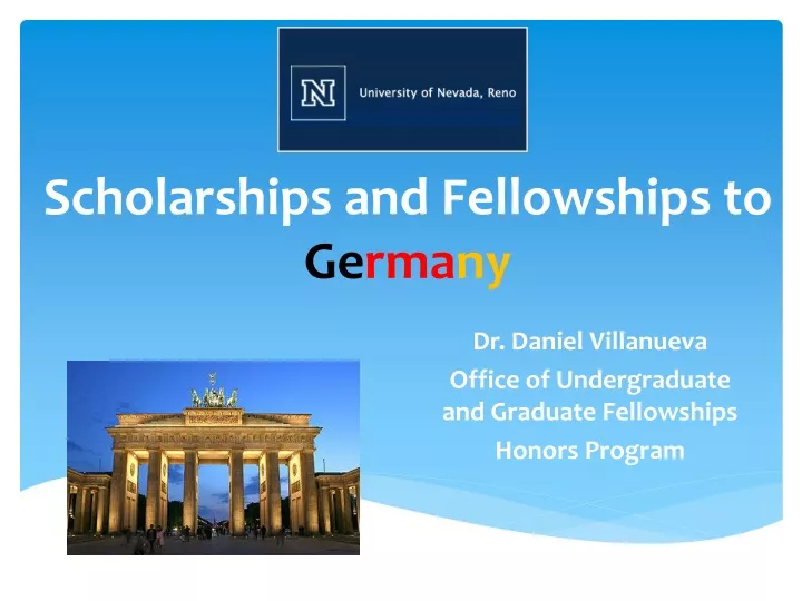 scholarships and fellowships to ge rma ny