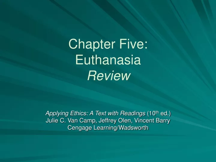 chapter five euthanasia review
