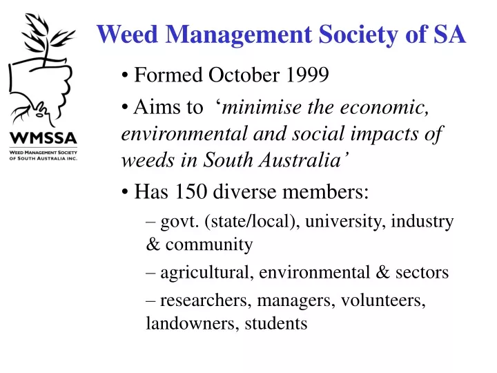 weed management society of sa