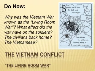 THE VIETNAM CONFLICT “The Living Room War”