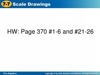 HW: Page 370 #1-6 and #21-26