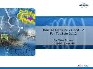 How To Measure  T1  and  T2 For TopSpin 3.1.2 By Mike Brown  10192013.ver.40
