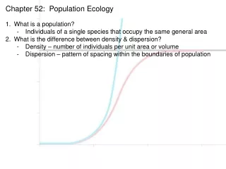 Chapter 52:  Population Ecology
