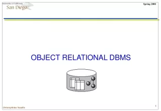 OBJECT RELATIONAL DBMS