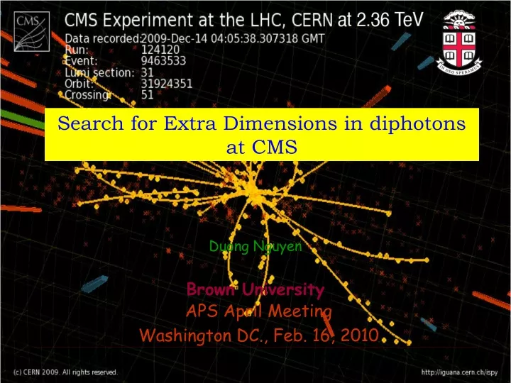 search for extra dimensions in diphotons at cms