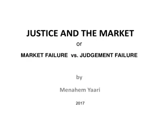 JUSTICE AND THE MARKET