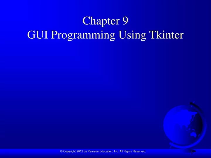 chapter 9 gui programming using tkinter