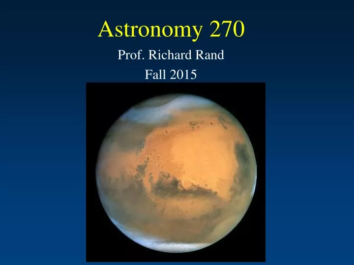 astronomy 270