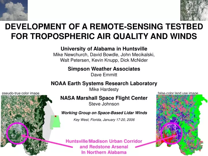 development of a remote sensing testbed