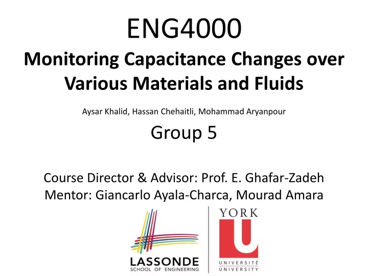 eng4000 monitoring capacitance changes over