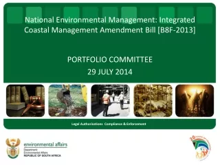 National Environmental Management: Integrated Coastal Management Amendment Bill [B8F-2013]