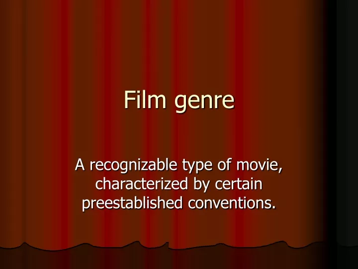 film genre