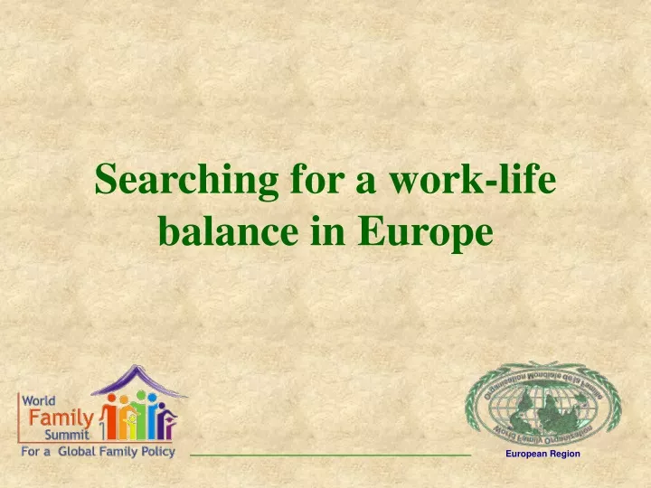searching for a work life balance in europe