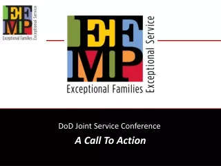 DoD Joint Service Conference  A Call To Action