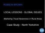 Marketing Travel Awareness in North Yorkshire: Case Study - slide 1
